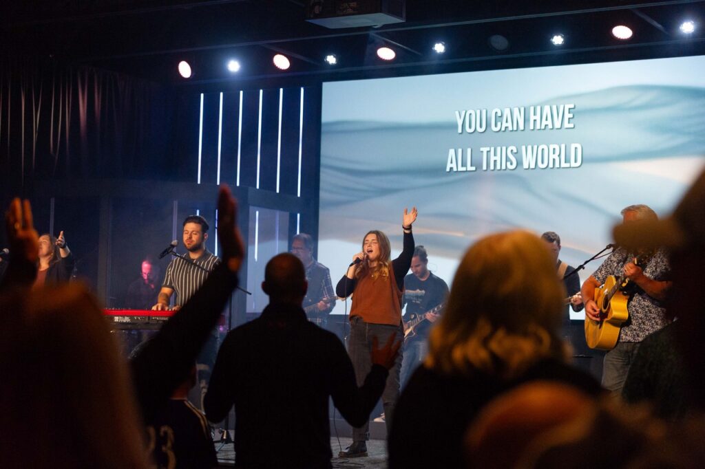 About The Well 2 Vertical Story Worship Band serves The Well Conference to usher in the Holy Spirit throughout the conference.